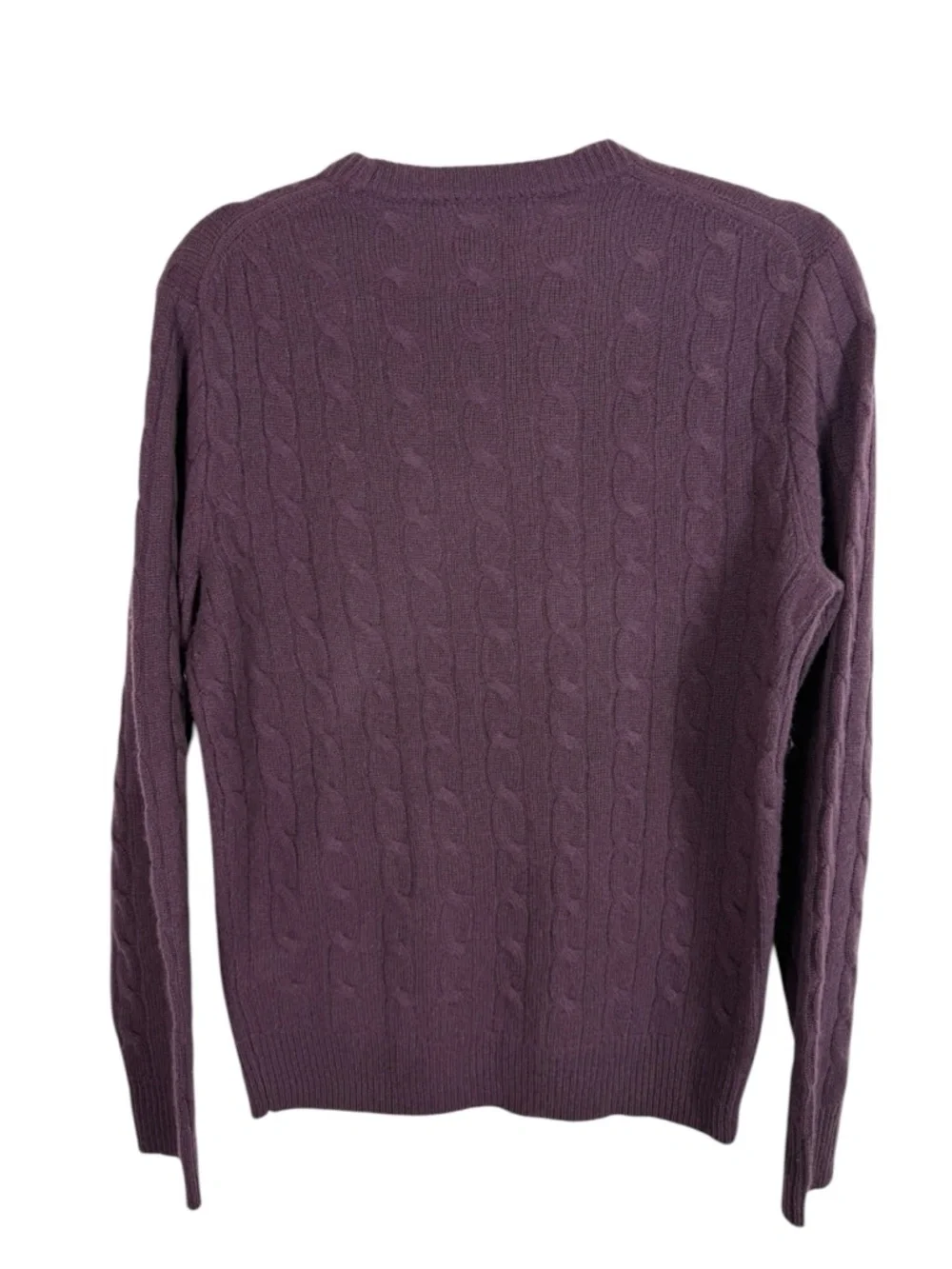 J. Crew Men's Cashmere Cable-Knit Crew Neck Sweater Sz Small